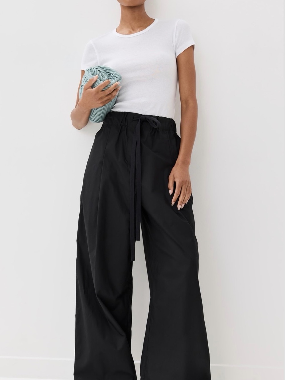 A.L.C JONES PANTS STRAIGHT WIDE LEG BLACK SIZE XS NWOT